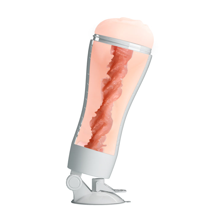 Flora Squeezable Vagina Stroker with Suction Base for Men > Sex Toys For Men > Masturbators Manual