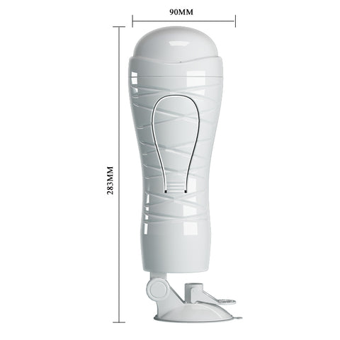 Flora Squeezable Vagina Stroker with Suction Base for Men Strokers - Manual