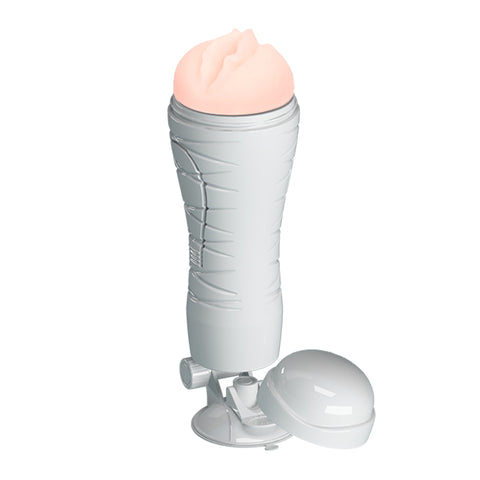 Crazy Bull Flora Vibrating Stroker Squeezeable Vagina Stroker with Suction Base > Sex Toys For Men > Masturbators > Vibrating