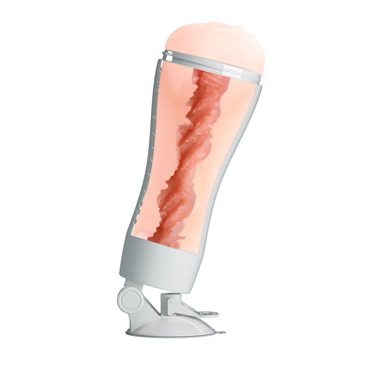 Crazy Bull Flora Vibrating Stroker Squeezeable Vagina Stroker with Suction Base > Sex Toys For Men > Masturbators > Vibrating