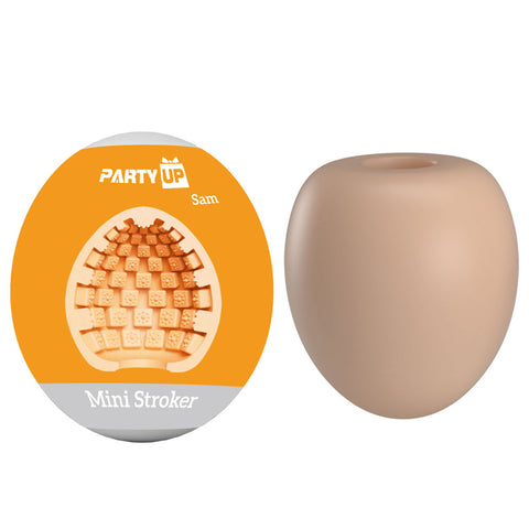 Party Up Sam Mini Stroker Portable Male Masturbator Flesh Strokers - Cup|Egg