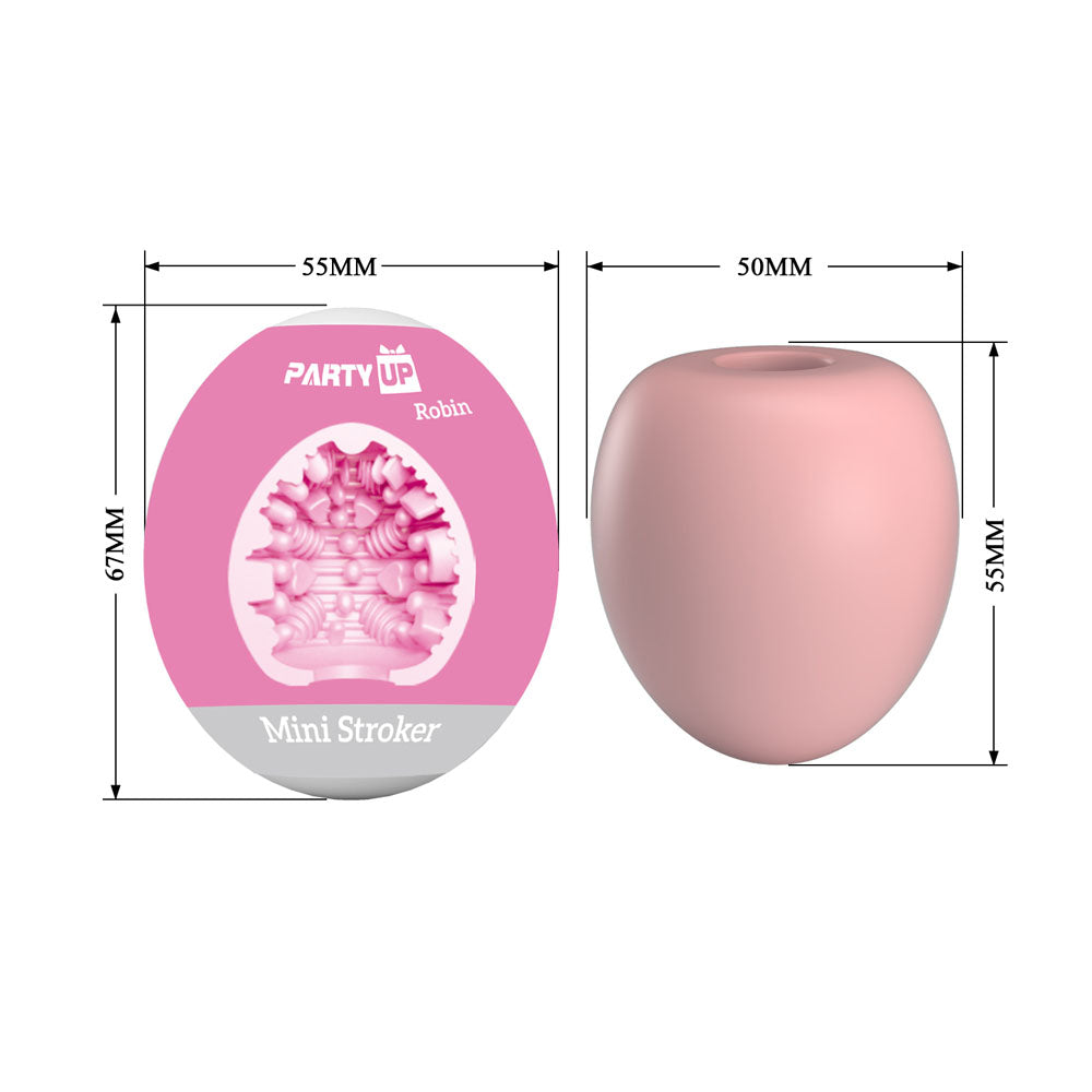 Party Up Robin Mini Stroker Compact Adult Sex Toy Strokers - Cup|Egg