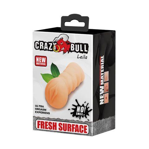 Crazy Bull Leila Vagina Stroker Realistic Flesh Color Adult Toy Strokers - Manual