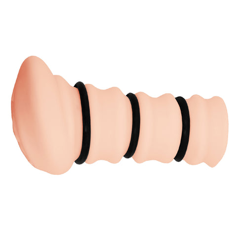 Crazy Bull Rossi Vagina Stroker with Tightening Rings for Enhanced Pleasure Strokers - Manual