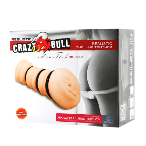 Crazy Bull Rossi Vagina Stroker with Tightening Rings for Enhanced Pleasure Strokers - Manual