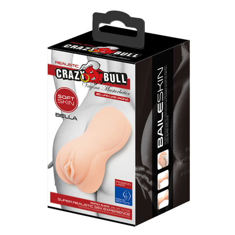 Crazy Bull Bella Vagina Stroker Realistic Adult Pleasure Toy Strokers - Manual