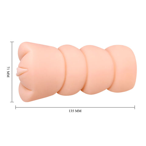 Crazy Bull Vagina Stroker Realistic Skin Tone Adult Sex Toy Strokers - Manual