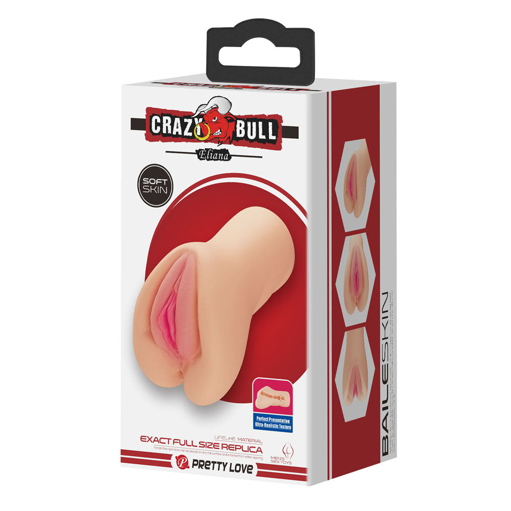 Crazy Bull Eliana Vagina Stroker Flesh Color Standard Size Strokers - Manual