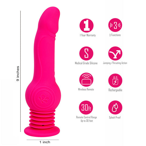 Maia Tegan Jumping Thrusting Vibrator for Enhanced Pleasure DONGS Thrusting
