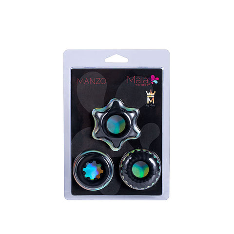Maia Manzo Silicone Cock Rings Set of 3 COCK RING Set