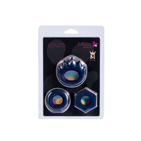 Maia Lonzo Silicone Cock Rings Set of 3 COCK RING Set