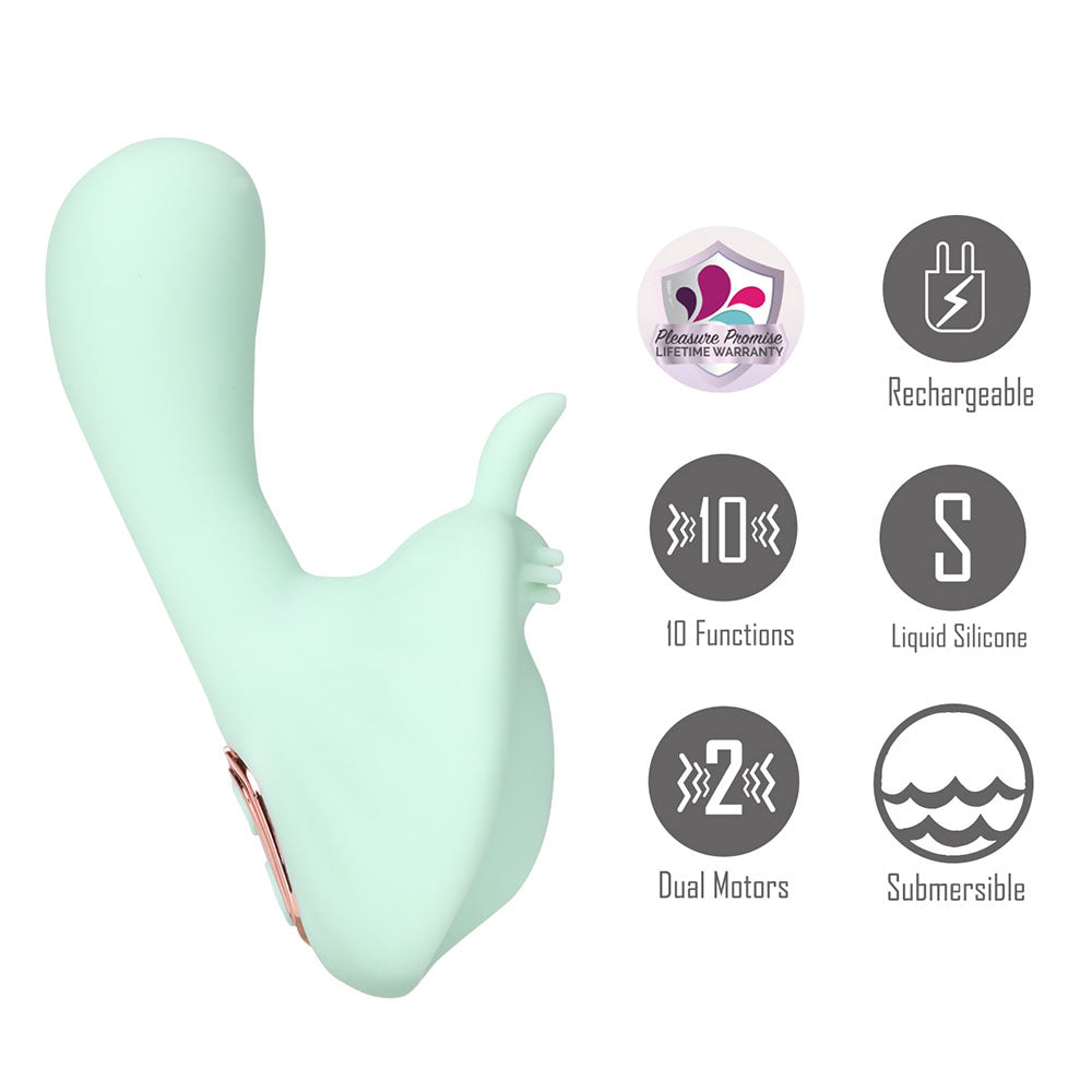 Maia Averi USB Rechargeable Vibrator with Dual Motor Design VIBRATORS-RABBIT-MULTI