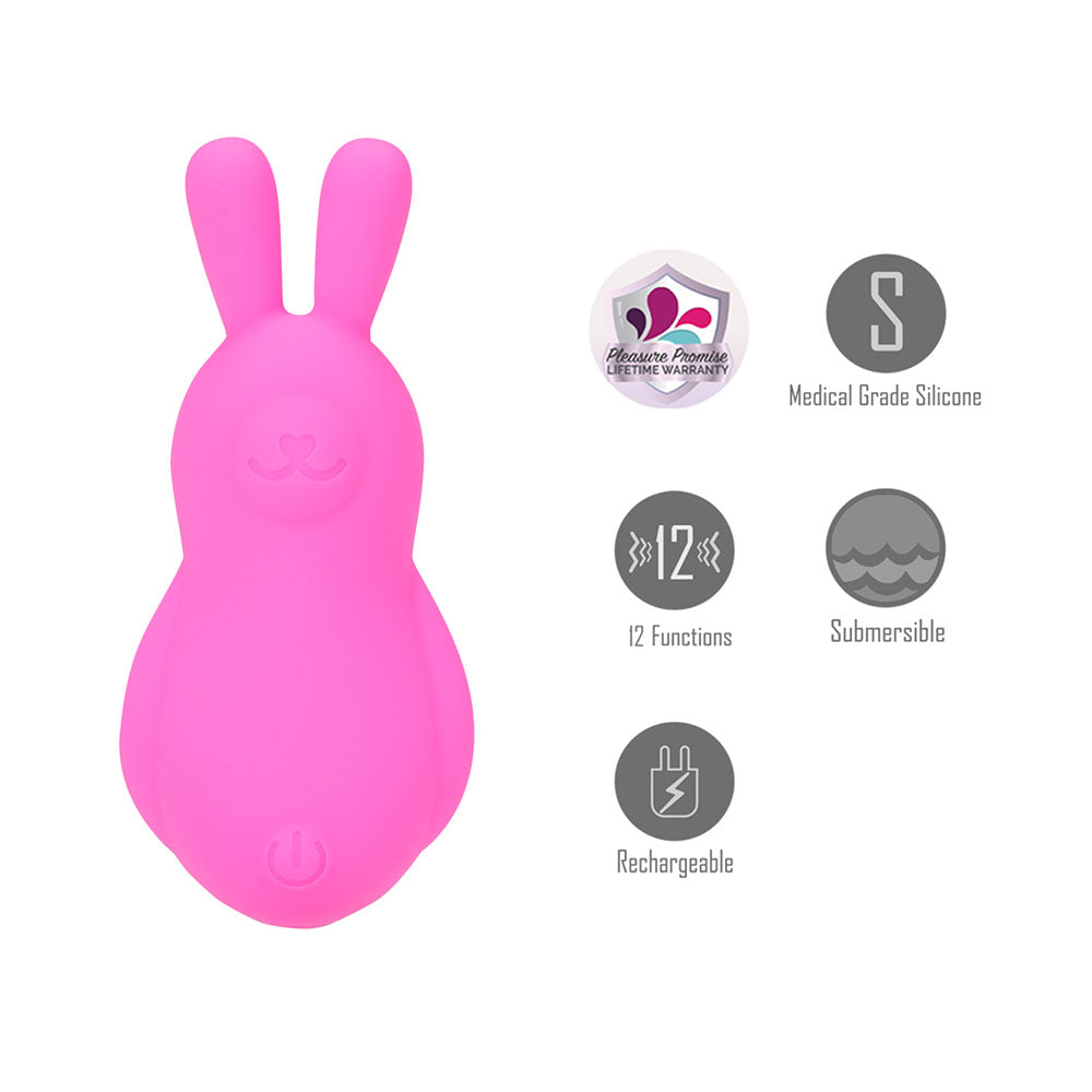 Maia Bri – USB Rechargeable Compact Silicone Bunny Vibrator 9 cm > Sex Toys For Ladies > Clitoral Vibrators and Stimulators