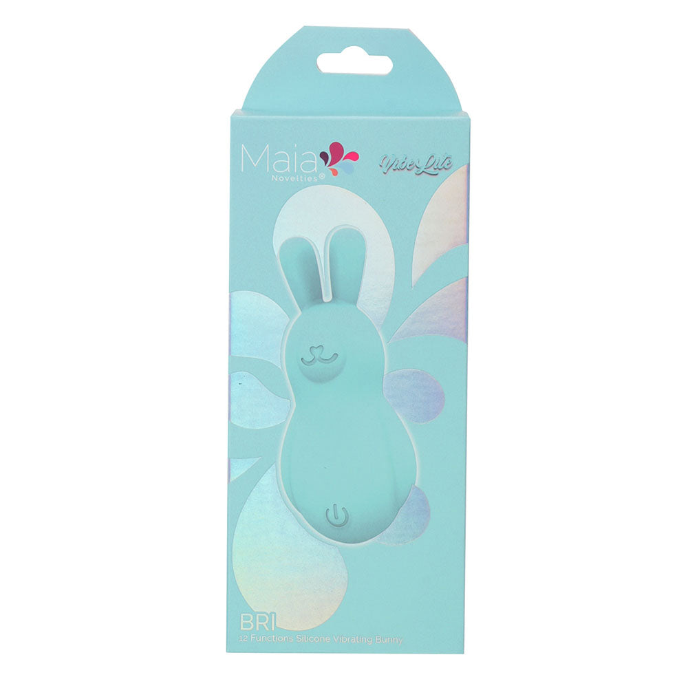 Maia Bri Teal 9 Centimeter Vibrating Bunny Bullet > Vibrators > Mini Vibrators
