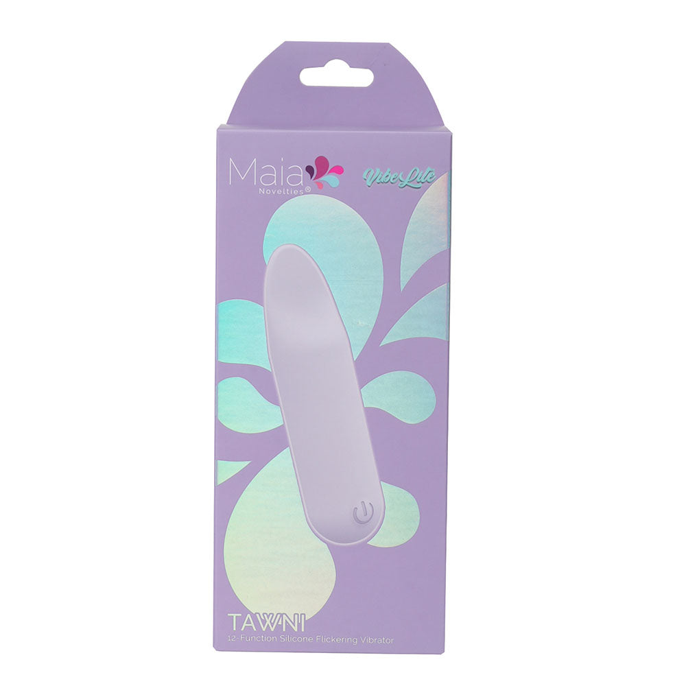 Maia Tawni (Lavender) – USB Rechargeable 9 cm Silicone Bullet Vibrator with Flickering Tip > Vibrators > Mini Vibrators