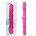 Maia Zena – USB Rechargeable Dual Thrusting Double Ended Vibrator 35.6 cm Pink > Dildos > Double Dildos