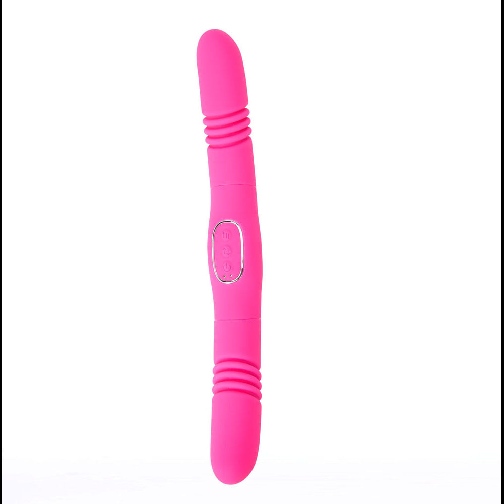 Maia Zena – USB Rechargeable Dual Thrusting Double Ended Vibrator 35.6 cm > Dildos > Double Dildos Main image