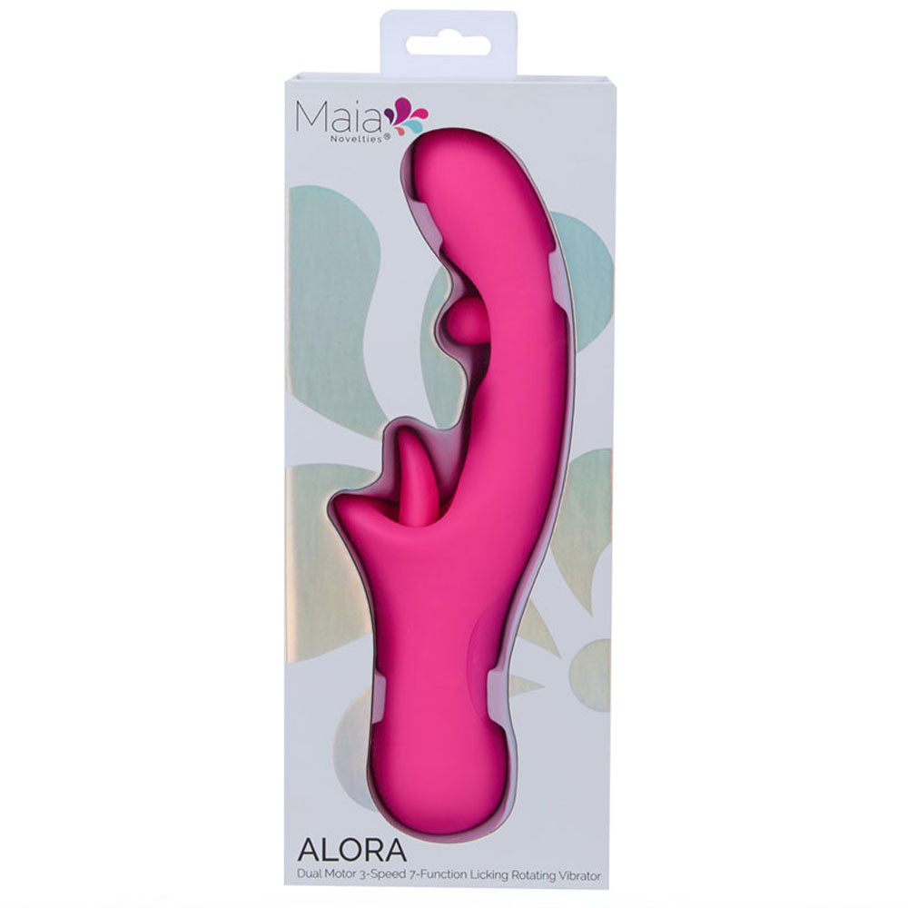 Maia Alora – USB Rechargeable Rotating and Licking Luxury Vibrator 24.1 cm > Vibrators > Unconventional