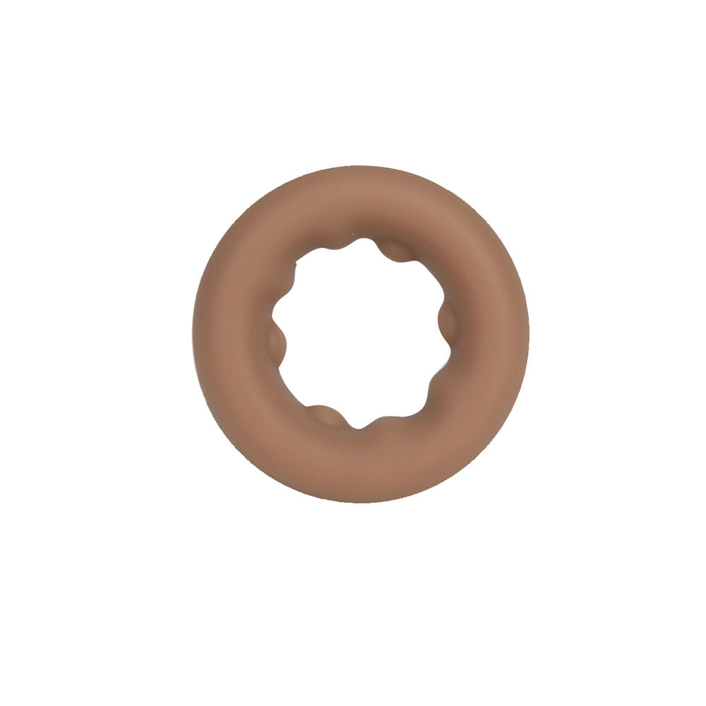 Maia Gunner (Caramel Tan Brown) – Stretchy Liquid Silicone Cock Ring > Cock Ring > Single
