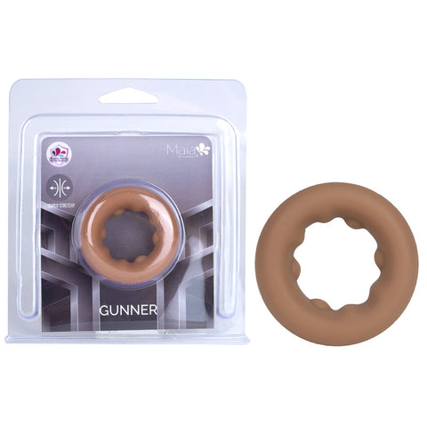 Maia Gunner (Caramel Tan Brown) – Stretchy Liquid Silicone Cock Ring Tan COCK RINGS