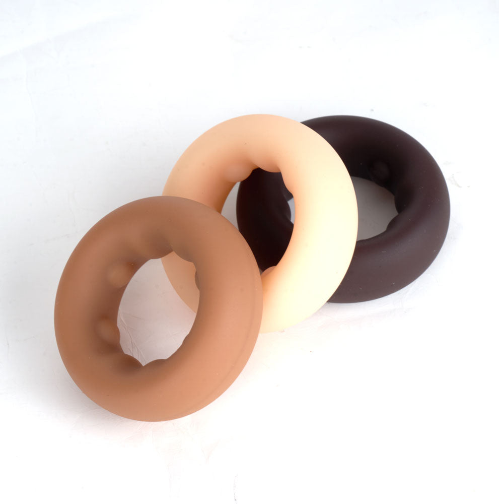 Maia Gunner (Chocolate Dark) – Stretchy Liquid Silicone Cock Ring > Cock Ring > Single