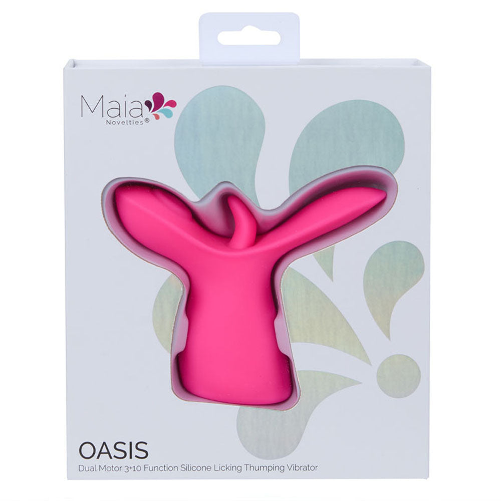 Maia Oasis – Dual Motor Licking Vibrator > Sex Toys For Ladies > Clitoral Vibrators and Stimulators