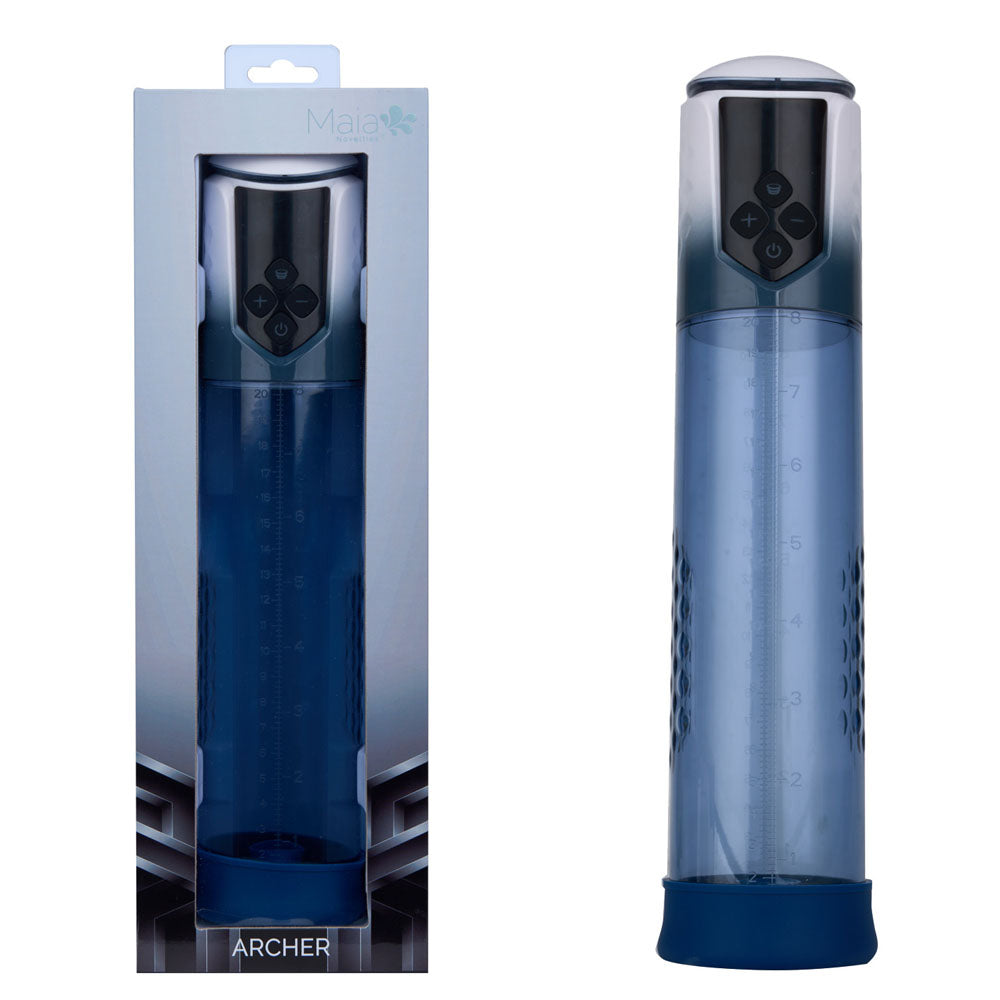 Maia Archer USB Rechargeable Automatic Penis Pump – 8 Inch Precision Penis Pump Blue > Pumps > Penis Pumps Electric Main image