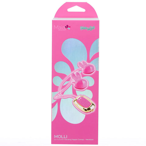 Maia Molli USB Rechargeable Vibrating Nipple Clamps – Rechargeable Nipple Clamps Nipple Clamps