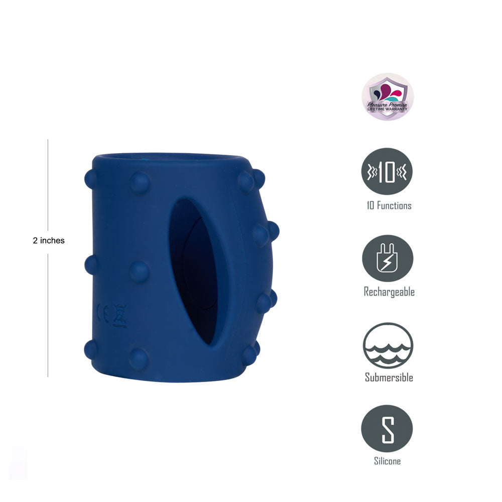 Maia Romeo USB Rechargeable Vibrating Girth Enhancer Sleeve – Compact 5.1 cm Length, 2.9 cm Diameter Sleeve SLEEVES