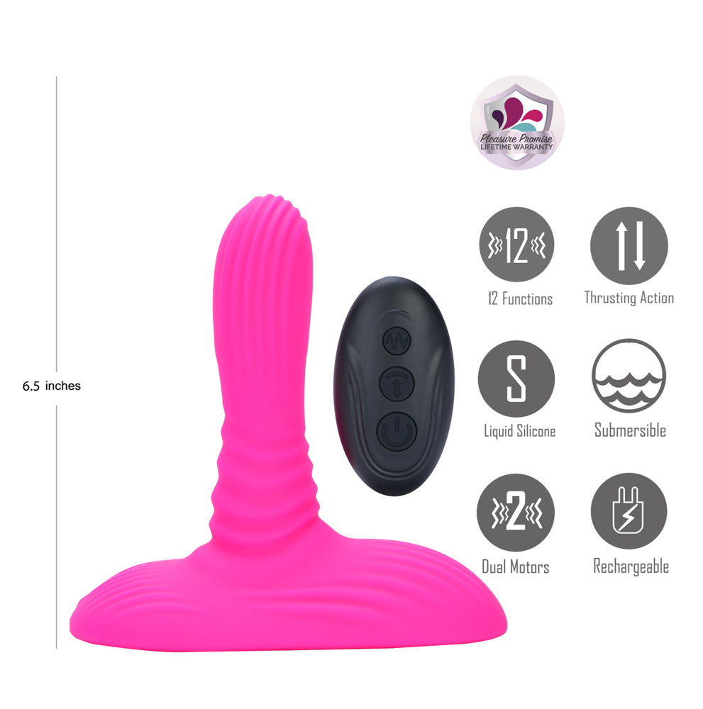 Maia Adira – USB Rechargeable Wireless Remote Thrusting Vibrator > Dildos > Thrusting Dildos