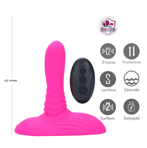 Maia Adira – USB Rechargeable Wireless Remote Thrusting Vibrator > Dildos > Thrusting Dildos