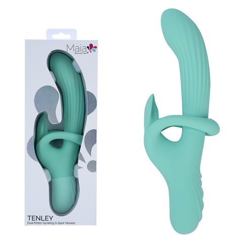 Maia Tenley – Luxury 24.1 cm USB Rechargeable Gyrating Rabbit Vibrator Green > Vibrators > Ladies > Rabbit