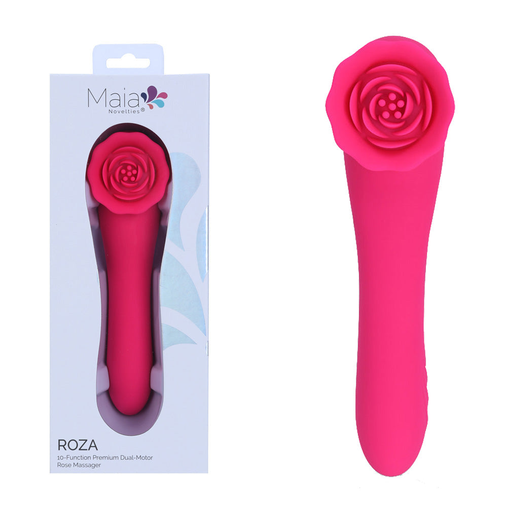 Maia ROZA 18.4cm USB Rechargeable Dual Ended Vibrator
