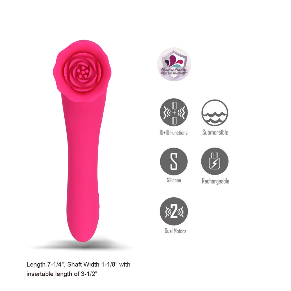 Maia ROZA 18.4cm USB Rechargeable Dual Ended Vibrator