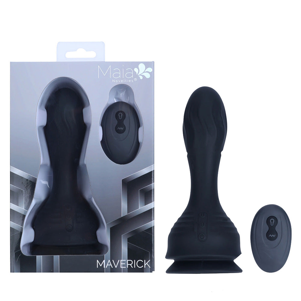 Maia Maverick – 16.5 cm USB Rechargeable Inflatable Vibrating Butt Plug