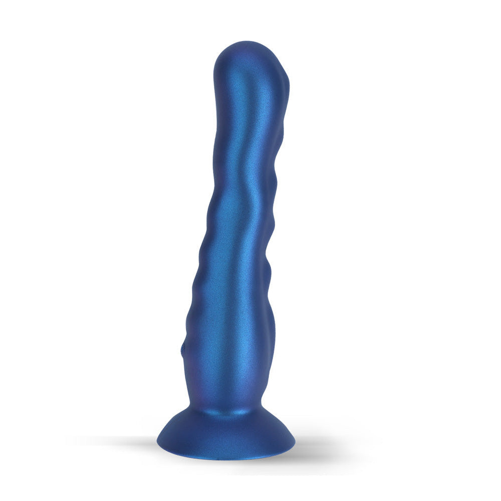 Maia AURORA – Metallic 21.6 cm USB Rechargeable Vibrating Dildo > Dildos > Neutral Dildos