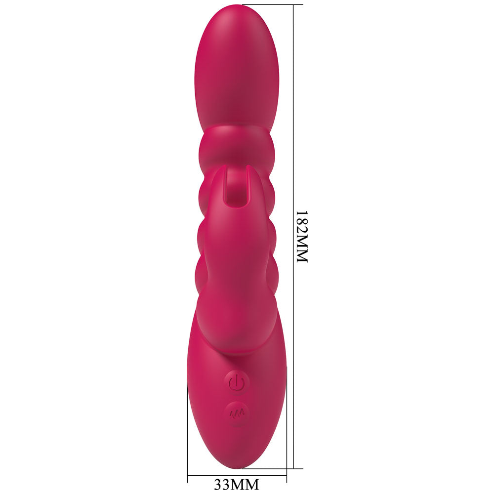 Party Up Brynlyn 18.2 cm USB Rechargeable Rabbit Vibrator VIBRATORS-RABBIT