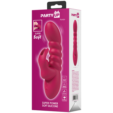Party Up Brynlyn 18.2 cm USB Rechargeable Rabbit Vibrator VIBRATORS-RABBIT