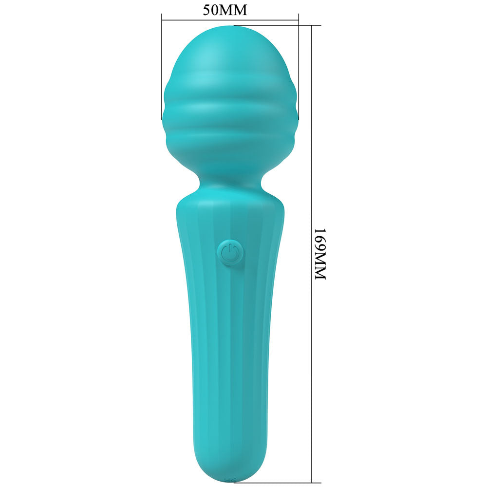 Party Up Duuna Teal 16.9 cm USB Rechargeable Massage Wand Electric Massager