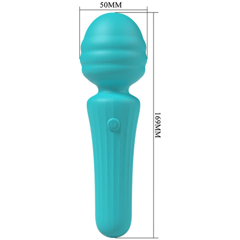 Party Up Duuna Teal 16.9 cm USB Rechargeable Massage Wand Electric Massager