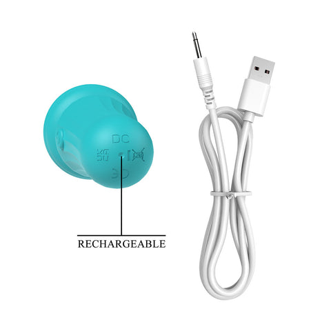 Party Up Duuna Teal 16.9 cm USB Rechargeable Massage Wand Electric Massager