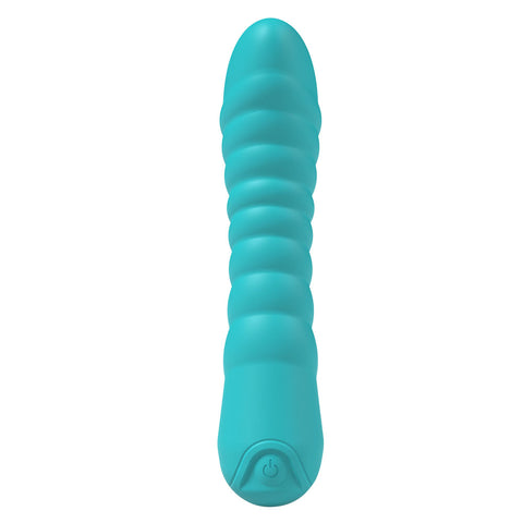 Party Up Jaylei Teal 14.6 Centimeter USB Rechargeable Vibrator Vibrators