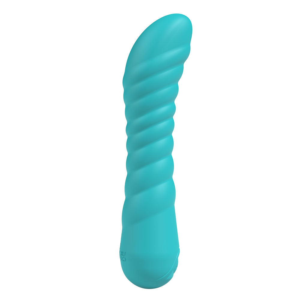 Party Up Jaylei Teal 14.6 Centimeter USB Rechargeable Vibrator Vibrators