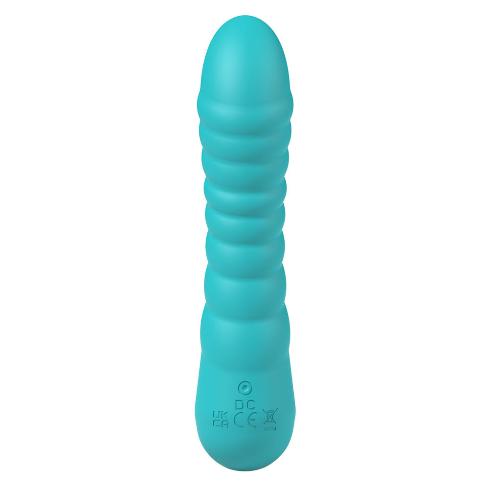 Party Up Jaylei Teal 14.6 Centimeter USB Rechargeable Vibrator Vibrators