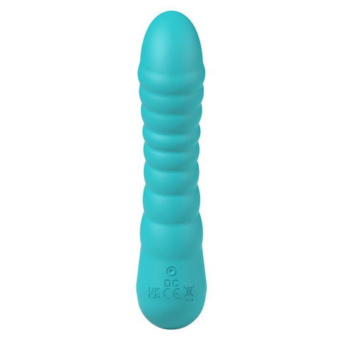 Party Up Jaylei Teal 14.6 Centimeter USB Rechargeable Vibrator Vibrators