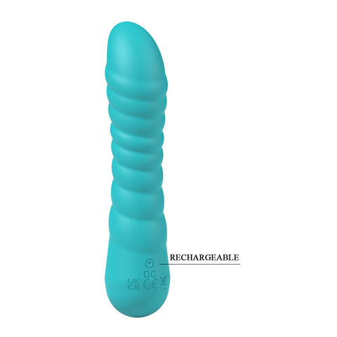 Party Up Jaylei Teal 14.6 Centimeter USB Rechargeable Vibrator Vibrators