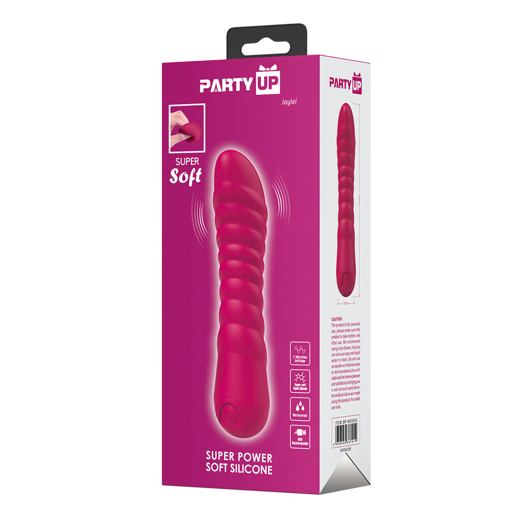 Party Up Jaylei 14.6 Centimeter USB Rechargeable Vibrator Vibrators