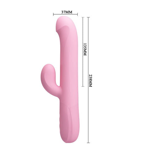 Party Up Dean Wavy Rotation Vibe 23.8 cm USB Rechargeable Rotating Rabbit Vibrator VIBRATORS-RABBIT