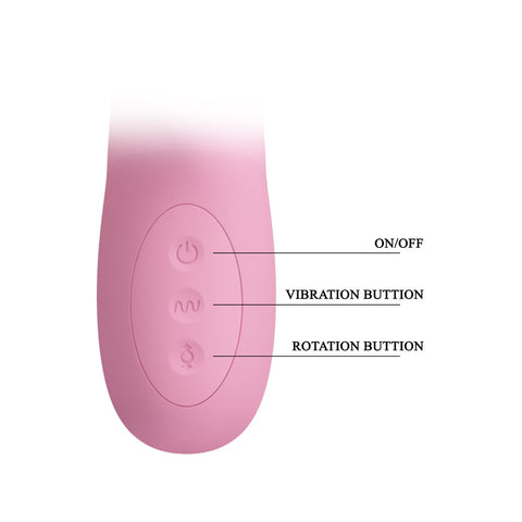 Party Up Dean Wavy Rotation Vibe 23.8 cm USB Rechargeable Rotating Rabbit Vibrator VIBRATORS-RABBIT