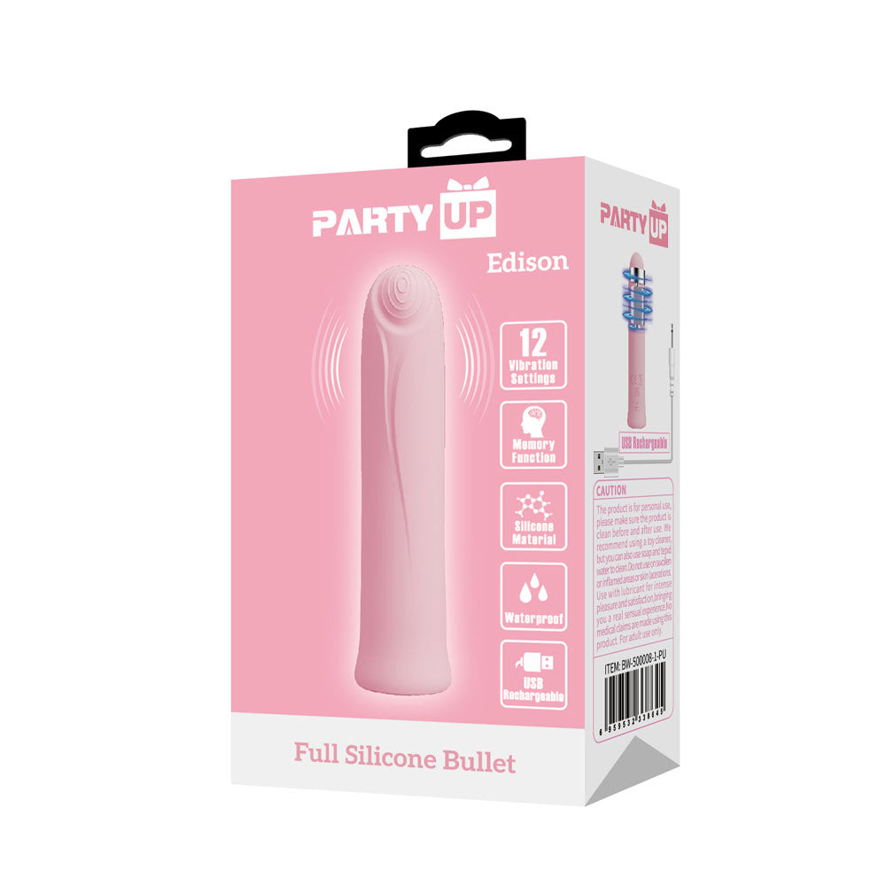 Party Up Edison Bullet 10.3 Centimeter USB Rechargeable Adult Toy BULLETS